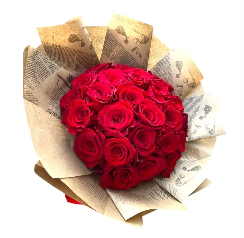 Слика на Букет со 25 црвени рози
