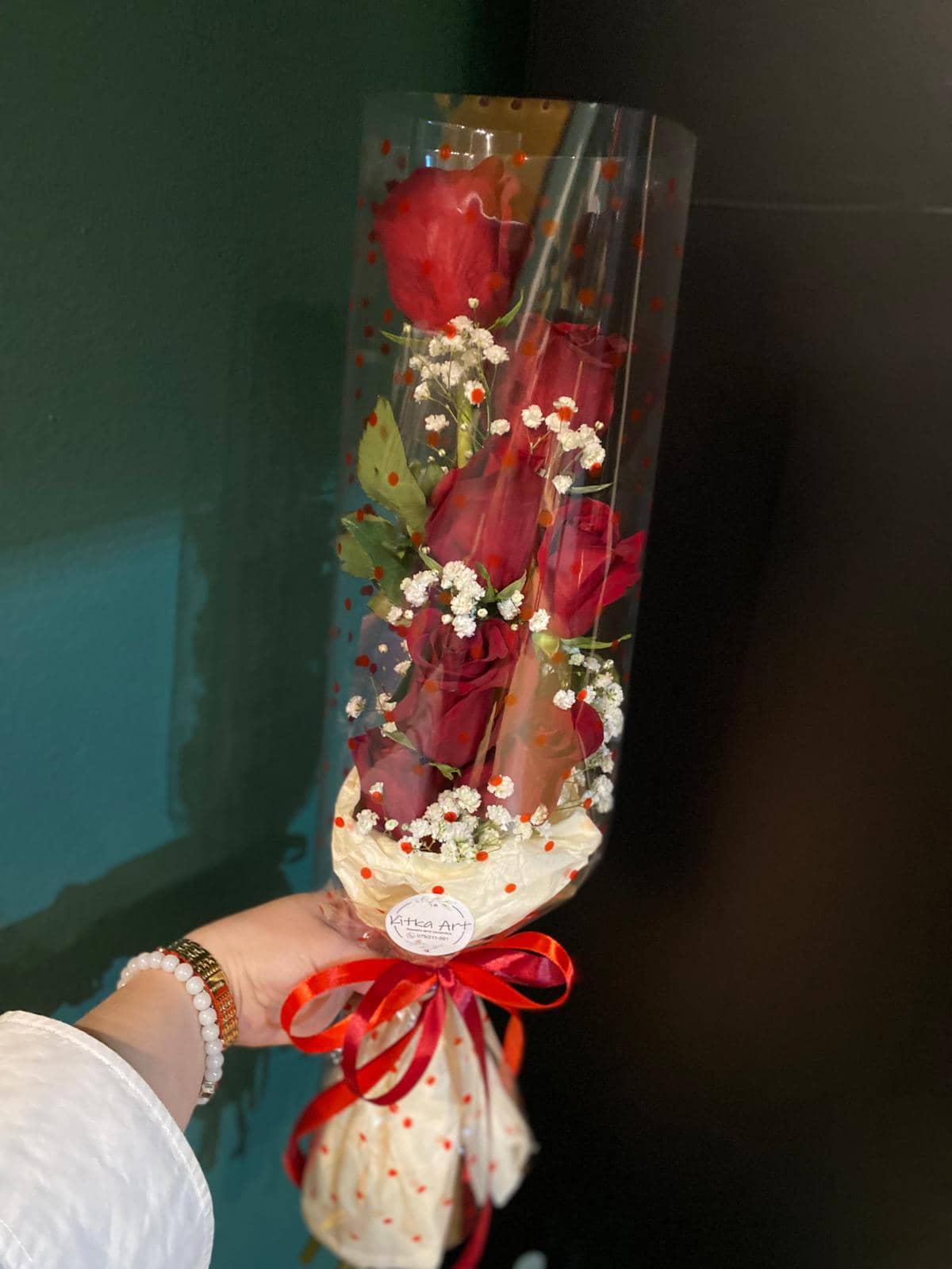 Elegant Bouquet with Red Roses — 2