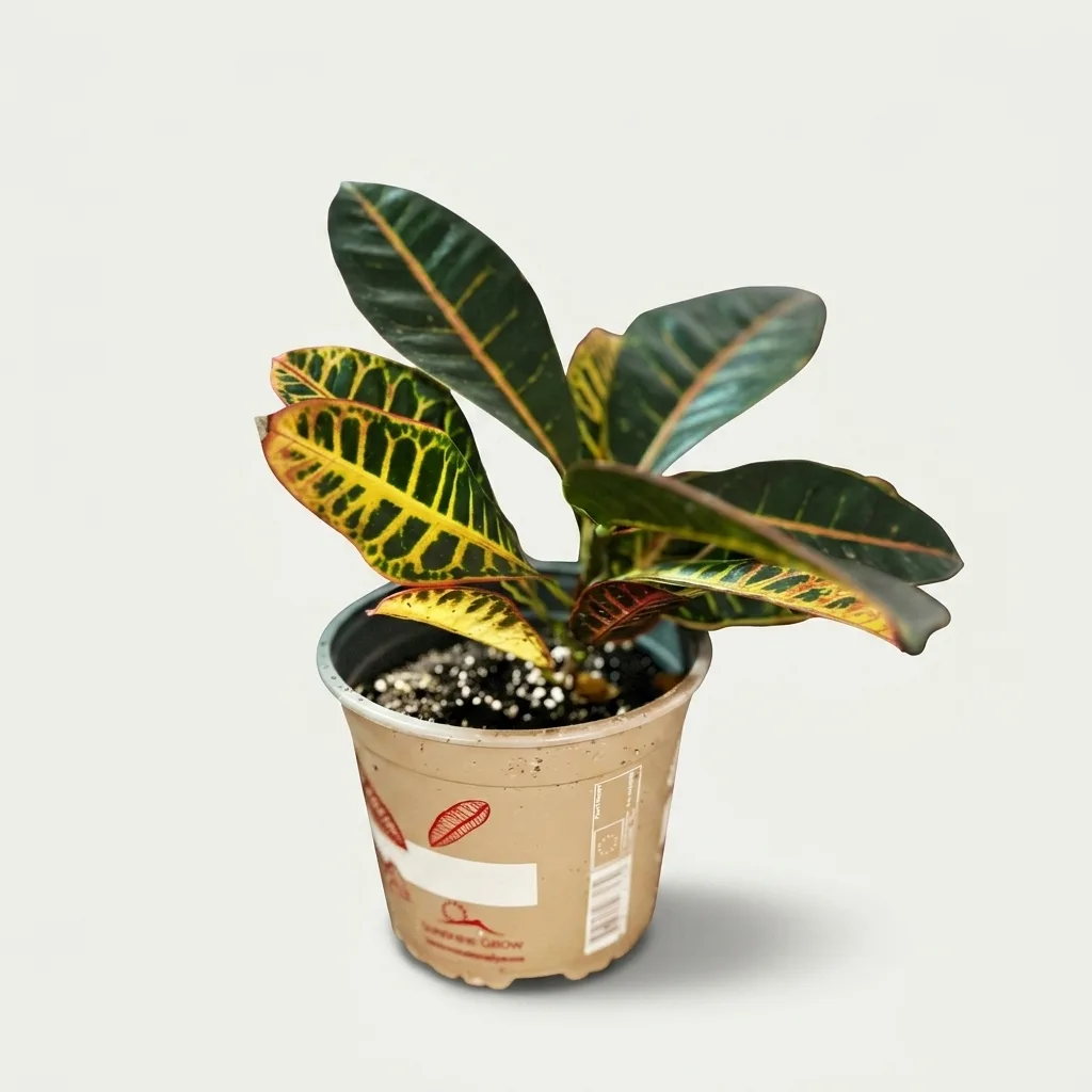 Кротон (Codiaeum variegatum 'Petra') – Експлозија на бои — 2